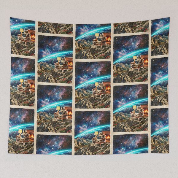 Item preview, Reading Maine Coon by the Cosmos designed and sold by PictoVibe.
