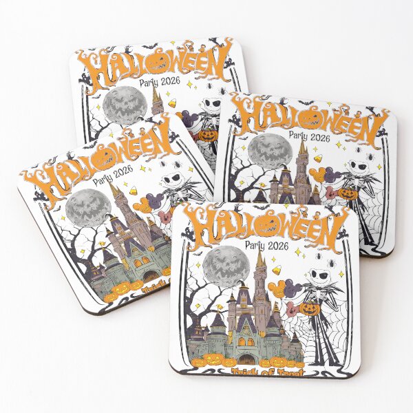 Item preview, Halloween Haunted Castle Skeleton Pumpkin Party Artwork designed and sold by AndreaMar78112.