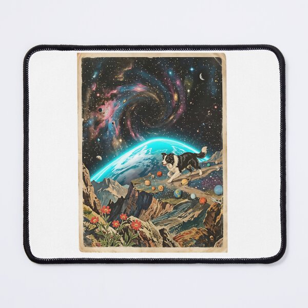 Item preview, Border Collie Herds the Cosmos designed and sold by PictoVibe.