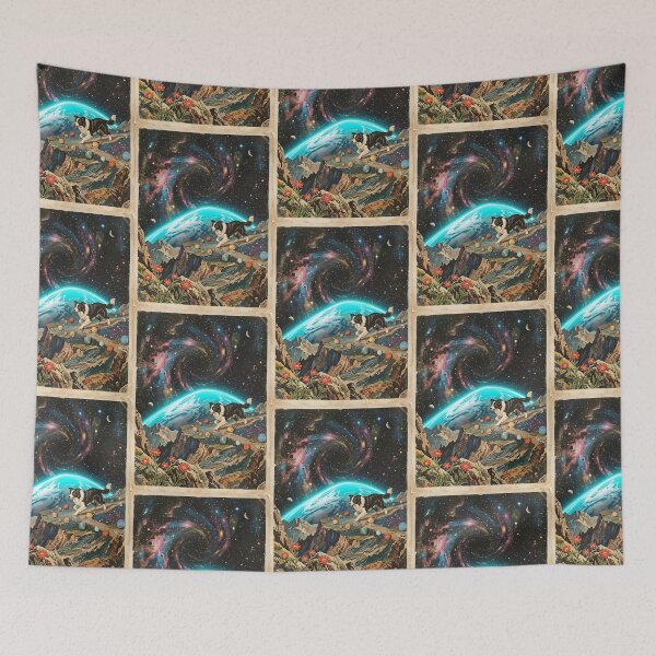 Item preview, Border Collie Herds the Cosmos designed and sold by PictoVibe.