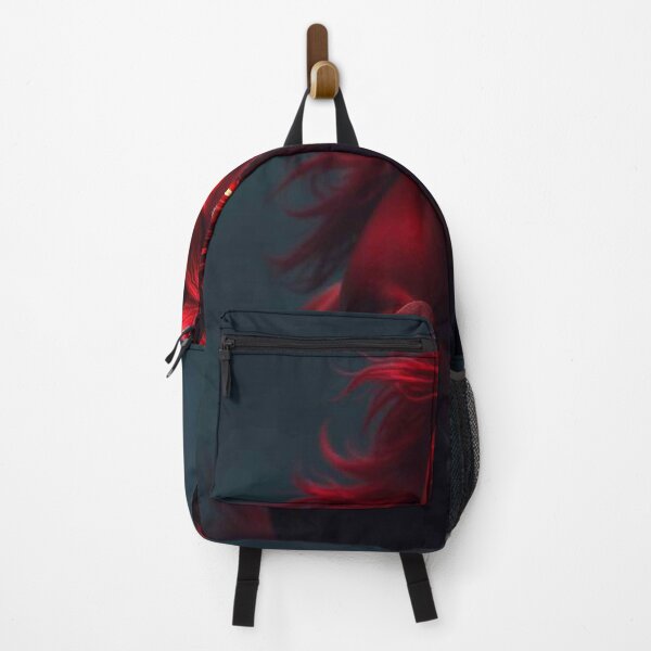 Item preview, Crimson Red Horse with Glowing Eyes – Fierce Mystical Stallion Portrait designed and sold by MFMart.
