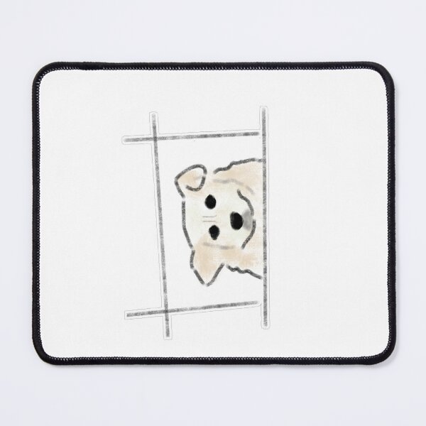 Item preview, Peeking Golden Retriever Puppy Window Sketch designed and sold by raun.draw.