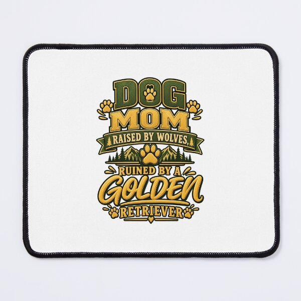 Item preview, Raised By Wolves Ruined By A Golden Retriever Funny Dog Mom Shirt designed and sold by Rod & Retriever.