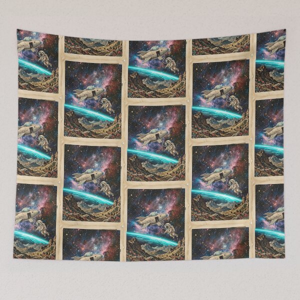 Item preview, Siamese Astronaut on a Spacewalk designed and sold by PictoVibe.