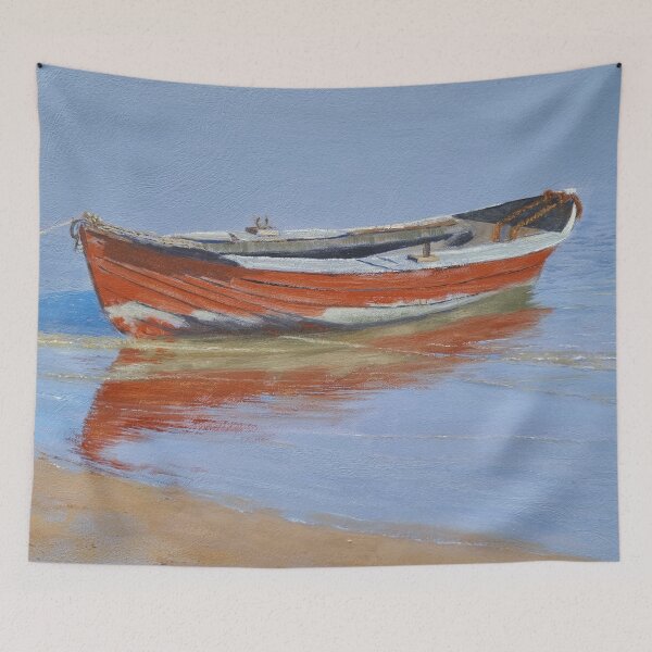 Item preview, A retired red boat (wherry) on Magnetic Island designed and sold by Ainslie1.