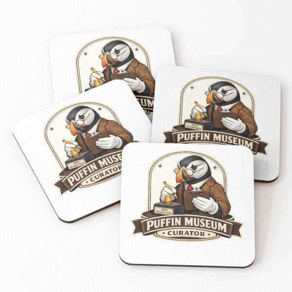 Item preview, Puffin Museum Curator Funny Office Mascot designed and sold by TheRealTaria.