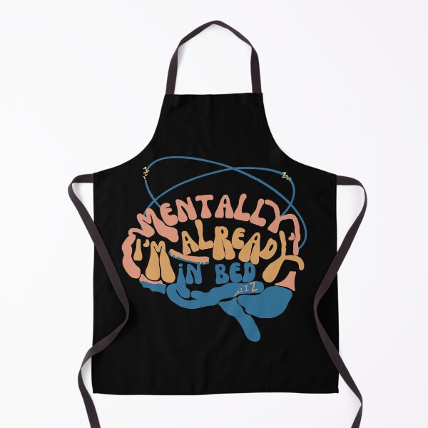 Item preview, Mentally I'm Already In Bed Brain T-Shirt, Funny Introvert Sleepy Quote Shirt, Retro Groovy Graphic Tee designed and sold by krozy21.