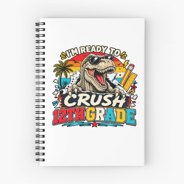Item preview, I'm Ready to Crush 12th Grade Dinosaur Back to School designed and sold by WhooHoo-Art.