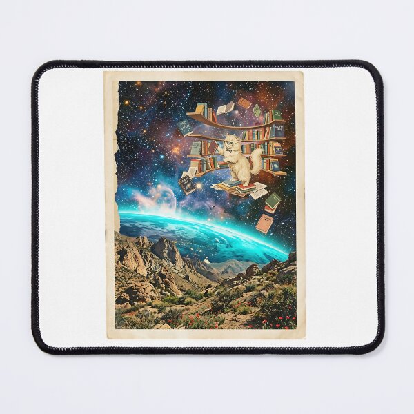 Item preview, Persian Cat Cosmic Librarian designed and sold by PictoVibe.