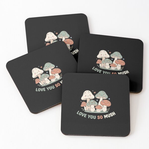 Item preview, Love You So Mush Cute Cottagecore Mushroom Pun designed and sold by FestivityFinds.