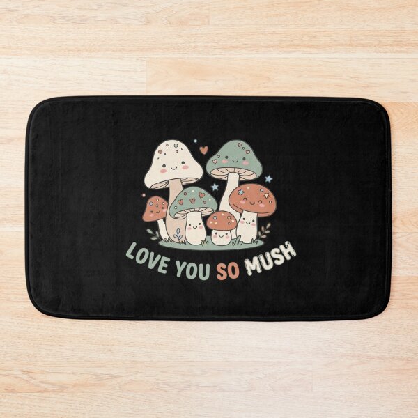 Item preview, Love You So Mush Cute Cottagecore Mushroom Pun designed and sold by FestivityFinds.
