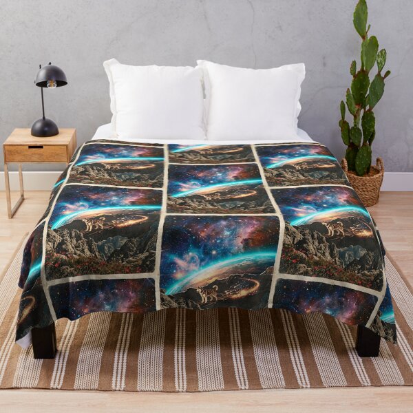 Item preview, Husky Sled Across Shooting Stars designed and sold by PictoVibe.
