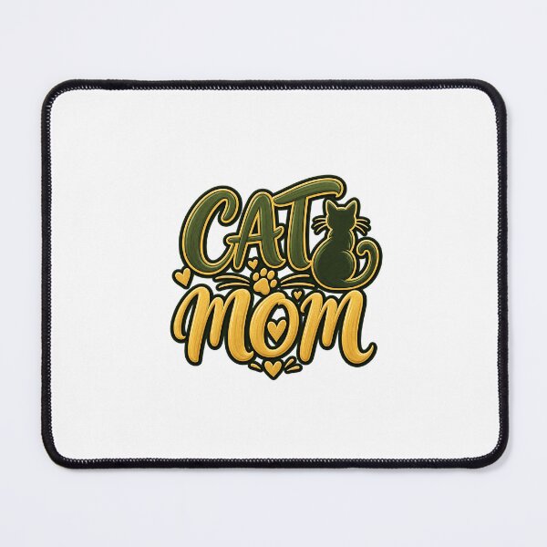 Item preview, Cat Mom Hand Lettered Script Funny Cat Lover Gift Shirt designed and sold by Rod & Retriever.