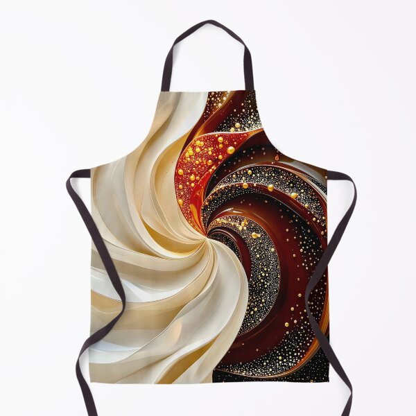 Item preview, Dynamic Swirl of Colors in Cream and Chocolate designed and sold by Vicky Brago-Mitchell®.
