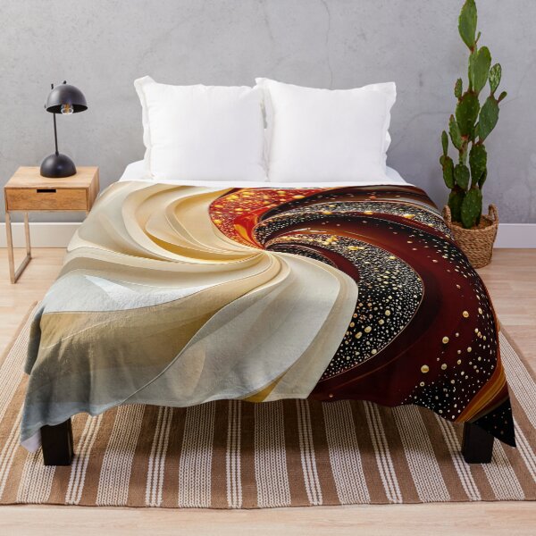 Item preview, Dynamic Swirl of Colors in Cream and Chocolate designed and sold by Vicky Brago-Mitchell®.
