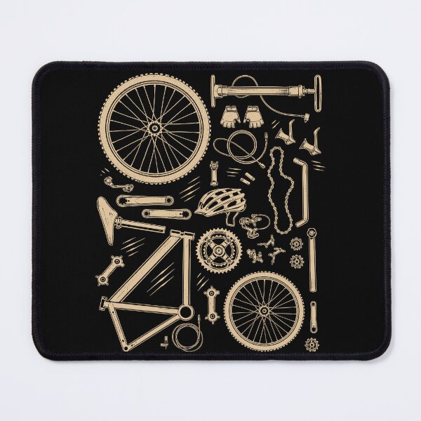 Item preview, Vintage Bicycle Parts Cycling Enthusiast Bike Mechanic Humor designed and sold by gordonbwyashop.