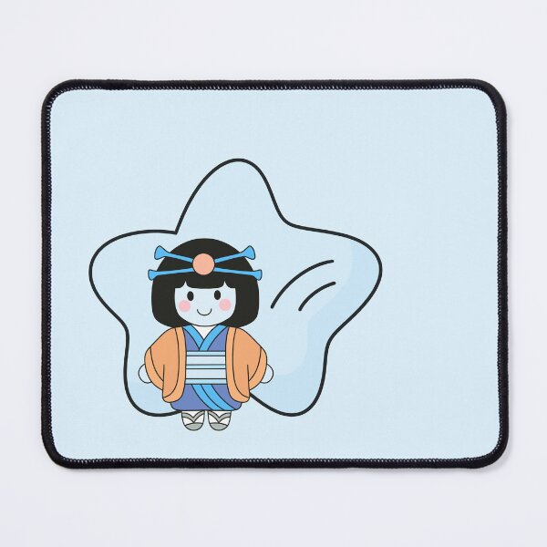 Item preview, Cute Japanese Kimono Girl Flat Vector Illustration designed and sold by Porpor Artwork.
