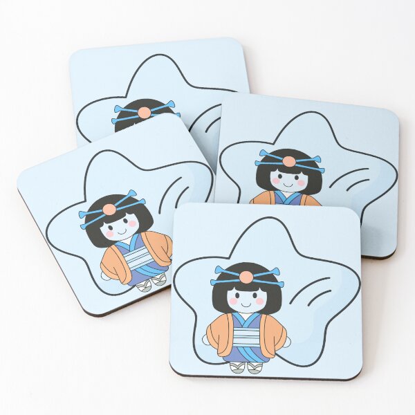 Item preview, Cute Japanese Kimono Girl Flat Vector Illustration designed and sold by Porpor Artwork.