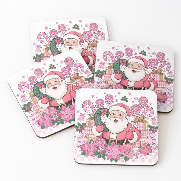 Item preview, Pink Santa Coquette Christmas Candy Holiday Design designed and sold by varin-studio.