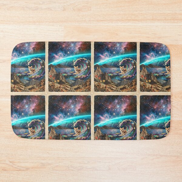 Item preview, Corgi Surfer on a Cosmic Wave designed and sold by PictoVibe.