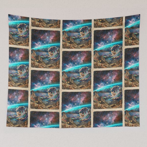 Item preview, Corgi Surfer on a Cosmic Wave designed and sold by PictoVibe.