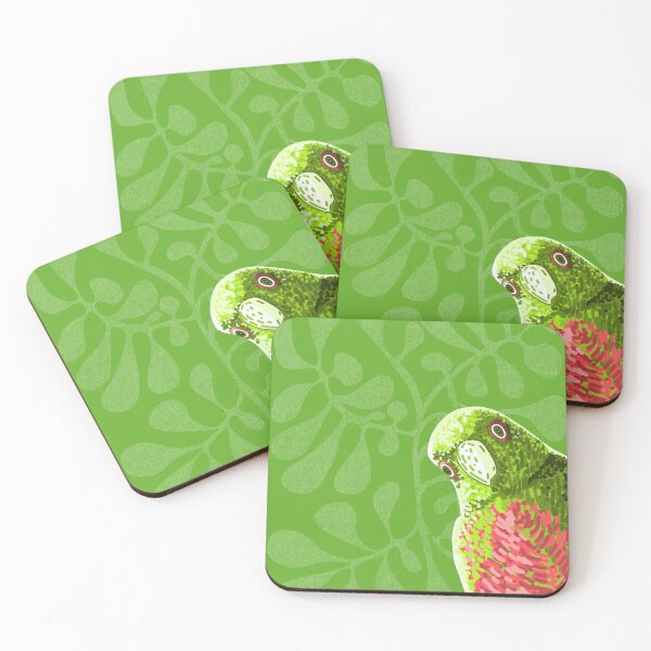 Item preview, Curious Parrot on botanical background designed and sold by Karla Star.