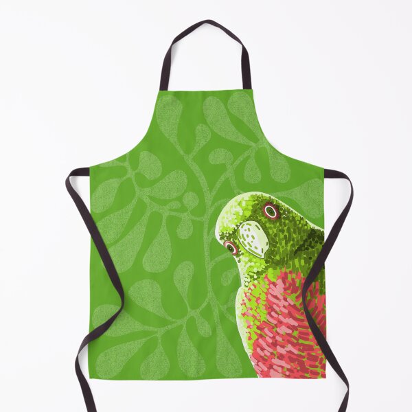 Item preview, Curious Parrot on botanical background designed and sold by Karla Star.