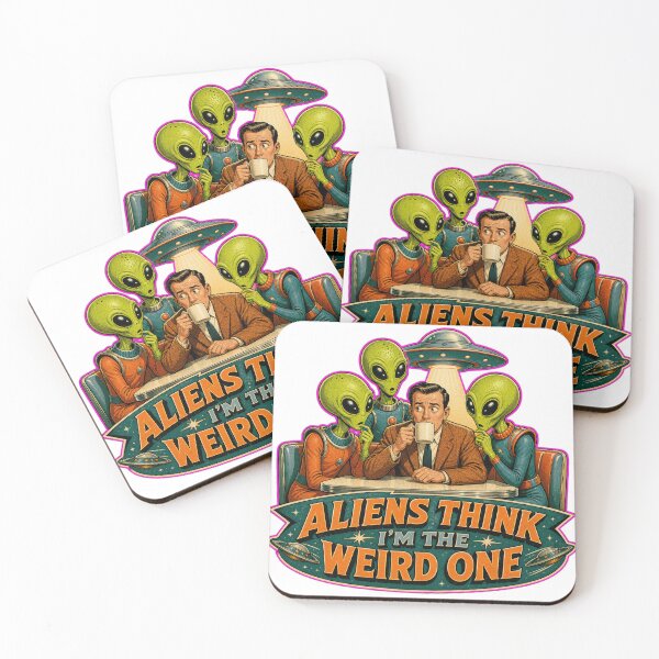 Item preview, Aliens Think I'm the Weird One designed and sold by Sonic Nova Studios.