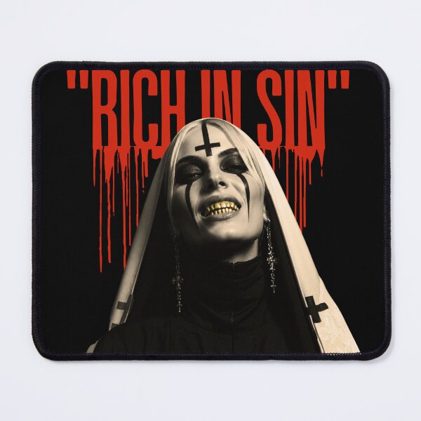 Item preview, Gothic Nun Rich In Sin Gold Grillz Streetwear designed and sold by SilverSeaBKK.