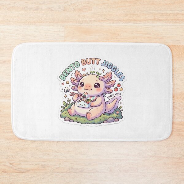Item preview, Baby Axolotl – Kawaii "Bento Butt Jiggles" Sticker designed and sold by Chipkooo.