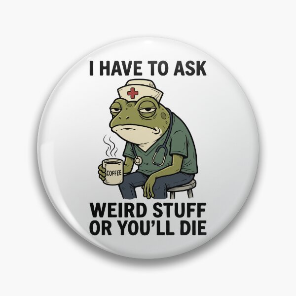 Item preview, Tired Nurse Frog Drinking Coffee Funny Healthcare Gift designed and sold by WhooHoo-Art.