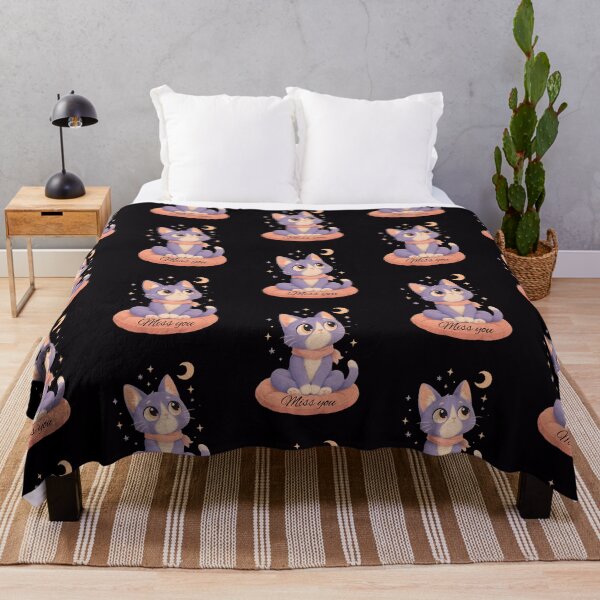 Item preview, Miss You Cute Cat Kawaii Animal Art designed and sold by NikBrin Prevail .
