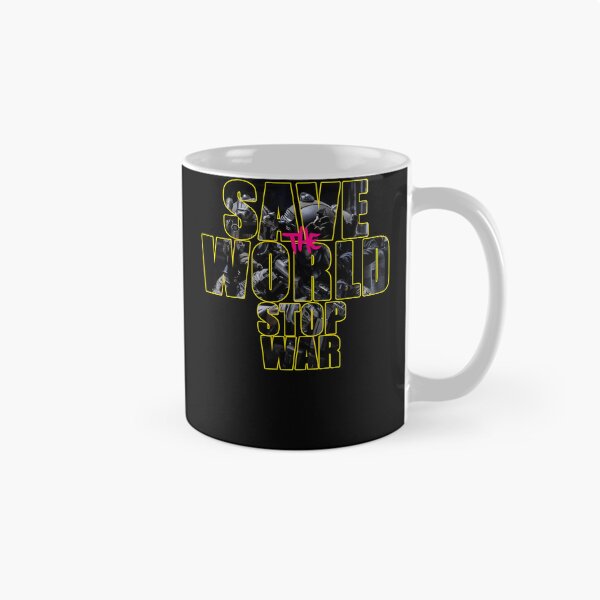 Item preview, save the world stop war thypography design designed and sold by WhimsicTalies.