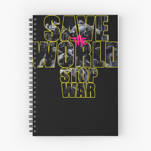 Item preview, save the world stop war thypography design designed and sold by WhimsicTalies.
