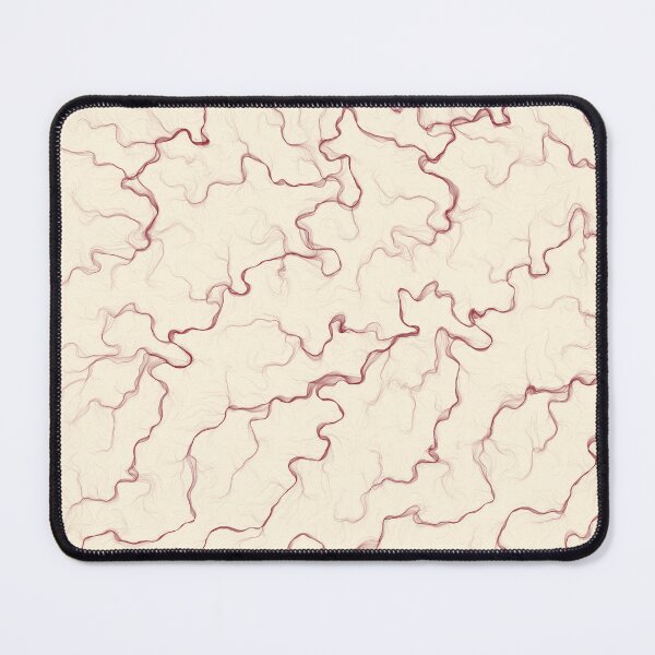 Item preview, Abstract Flow Line Art Print, Burgundy Wine Wall Art designed and sold by DriftlineVisual.