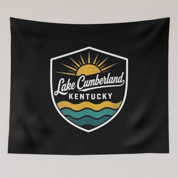 Item preview, Vintage Lake Cumberland Kentucky Retro Sunset Crest designed and sold by FestivityFinds.