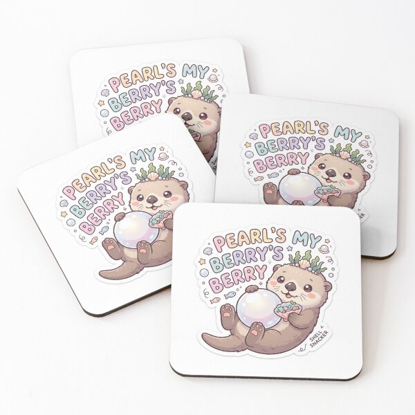 Item preview, Sea Otter – Kawaii "Pearl's My Berry's Berry" Sticker designed and sold by Chipkooo.