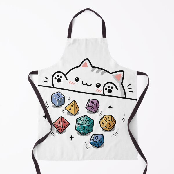 Item preview, Cute Cat D20 Funny RPG Dungeons And Dragons Tabletop Gaming designed and sold by gordonbwyashop.