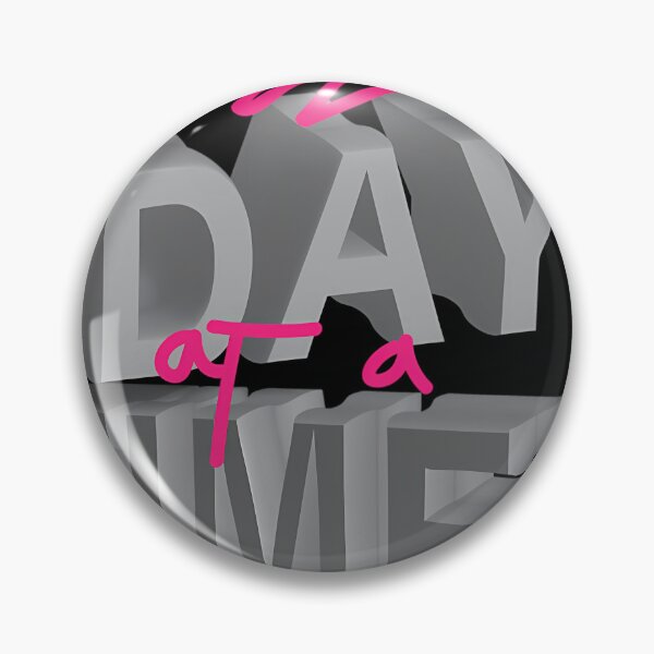 Item preview, typography qoutes one day at a time designed and sold by WhimsicTalies.