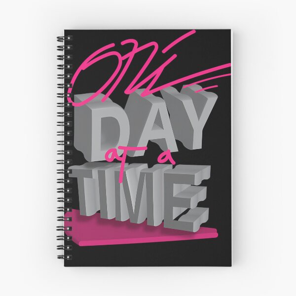 Item preview, typography qoutes one day at a time designed and sold by WhimsicTalies.