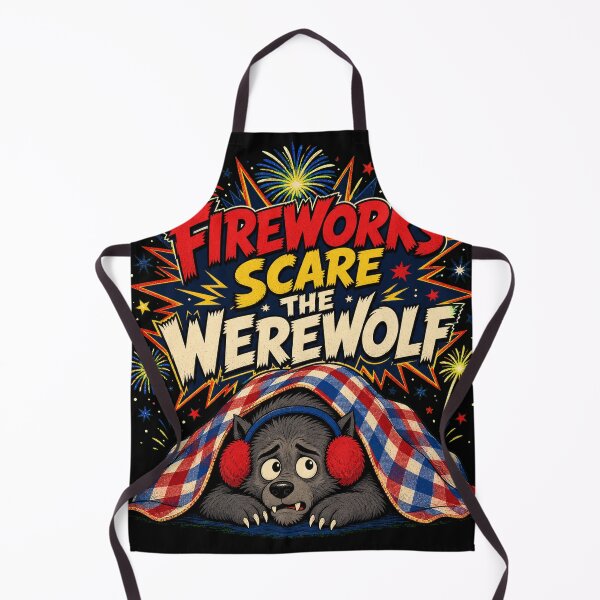 Item preview, Fireworks Scare the Werewolf designed and sold by Sonic Nova Studios.