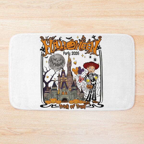 Item preview, Halloween Castle Skeleton Girl Trick Or Treat Artwork designed and sold by JamesVela80988.