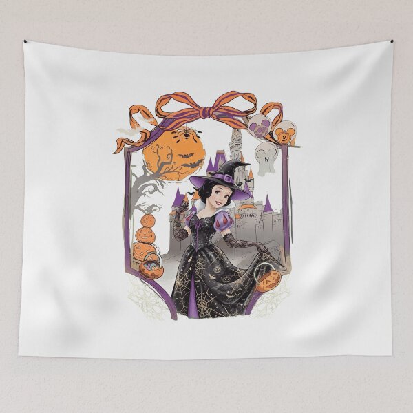 Item preview, Spooky Witch Halloween Castle Moon Night Scene designed and sold by WilliamTh31257.