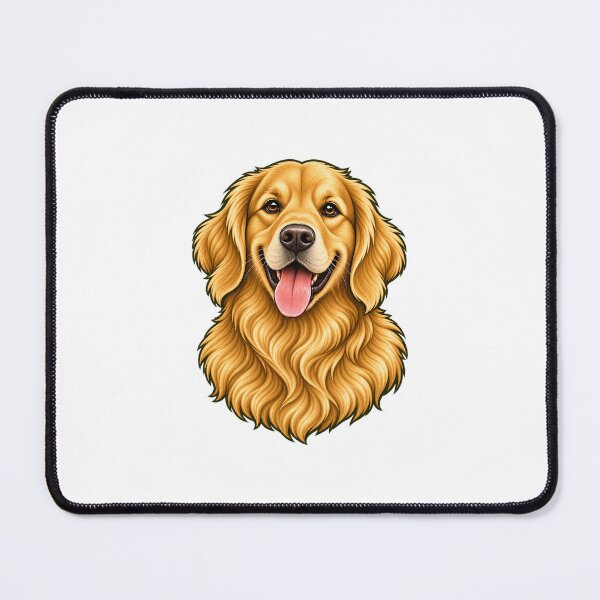 Item preview, Happy Dog Portrait Illustrated Minimalist Dog Lover Gift designed and sold by Rod & Retriever.