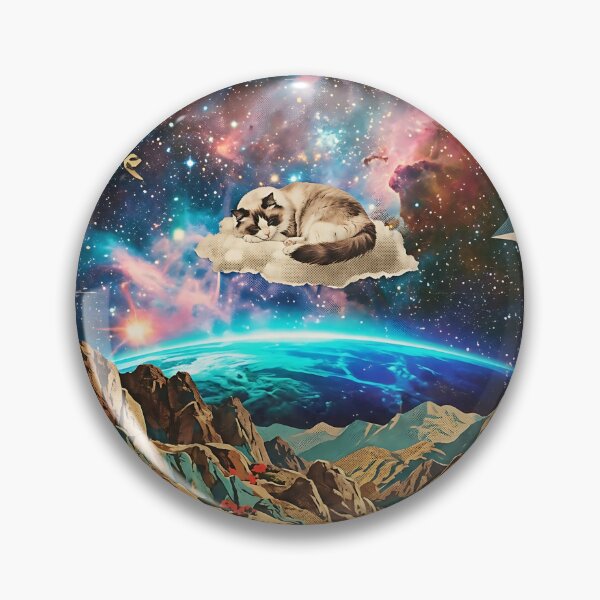 Item preview, Ragdoll Cat Napping on a Cosmic Cloud designed and sold by PictoVibe.