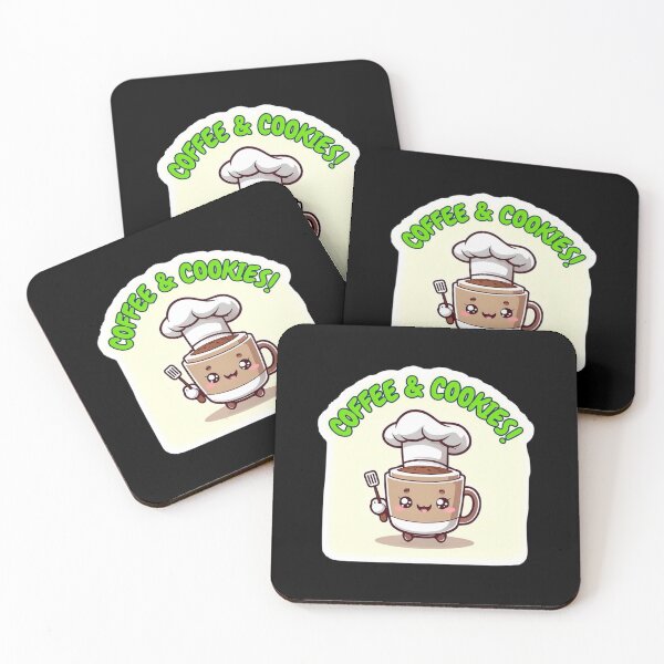 Item preview, Cute Kawaii Coffee Mug Chef Coffee and Cookies Baker designed and sold by FestivityFinds.