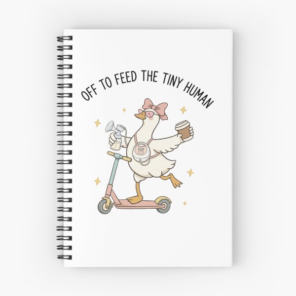 Item preview, Off To Feed The Tiny Human Funny Breastfeeding Mom New Mom Shirt designed and sold by Kerryberri.