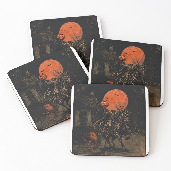 Item preview, Sleepy Hollow Headless Horseman Blood Moon Halloween Vintage designed and sold by Unique personality⭐⭐⭐⭐⭐.