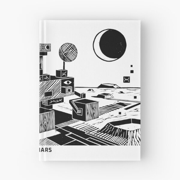Item preview, Mars Rover Space Exploration Woodcut Linocut Art designed and sold by KiwiRider.