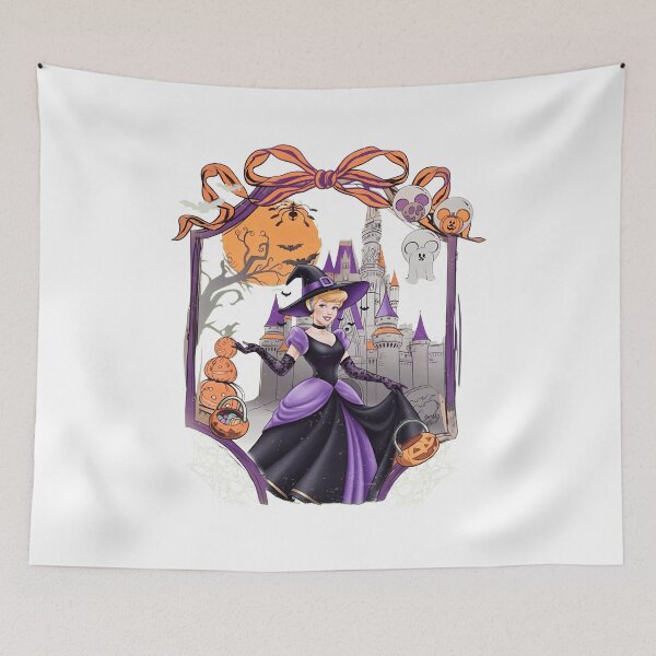 Item preview, Spooky Witch Halloween Castle Night Illustration designed and sold by JanetDiaz93774.